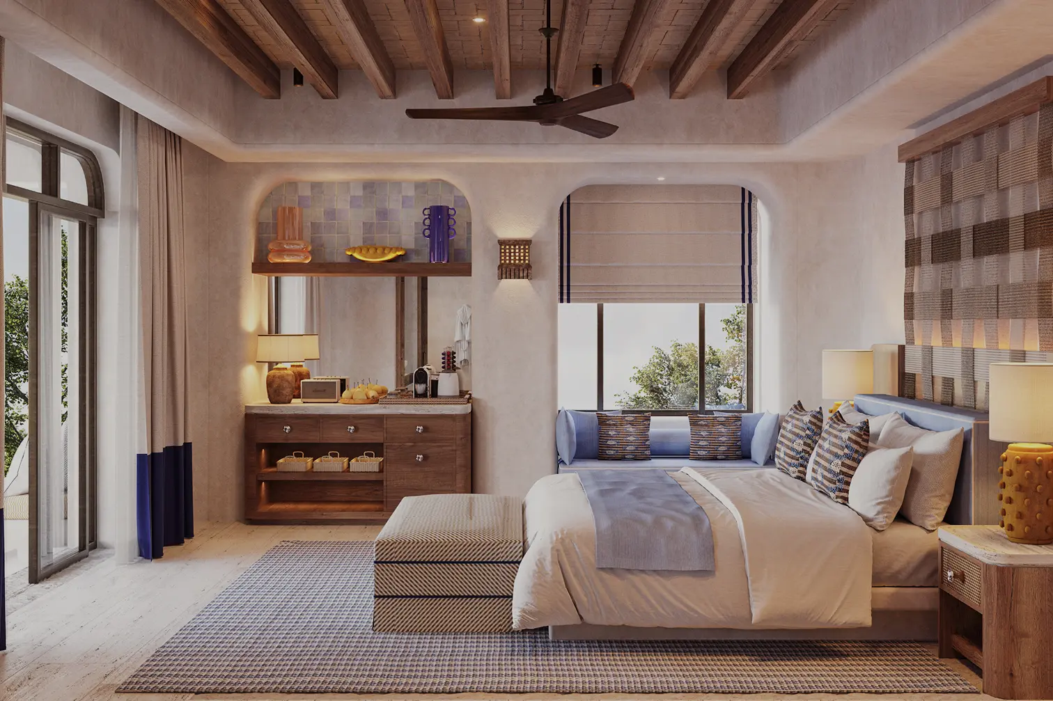 Background for cuéramo residence